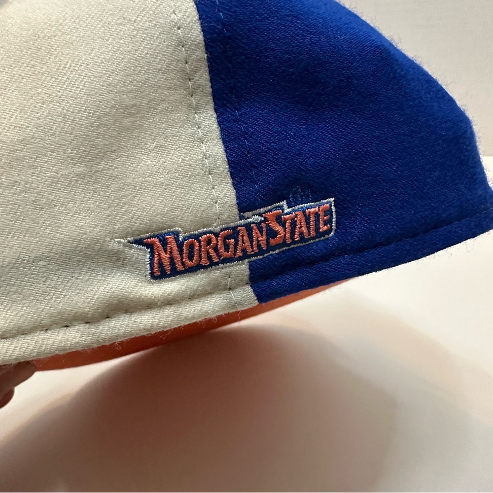 Headgear Morgan State Bears College Wool Hat Blue/Orange HBCU NCAA Football NOS - Picture 7 of 8